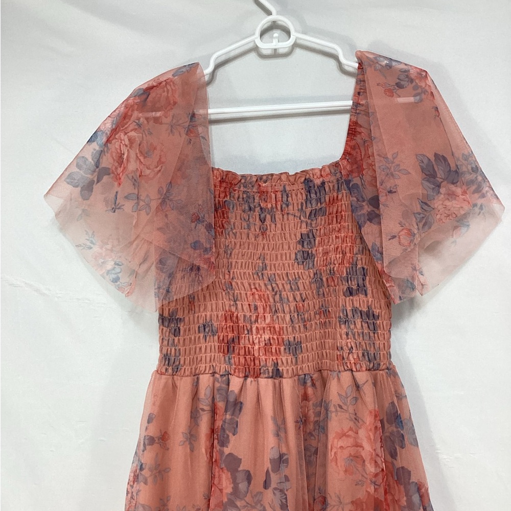 NWT Baltic Born large Tivoli Tulle dress in coral - Picture 5 of 15
